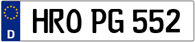 Trailer License Plate